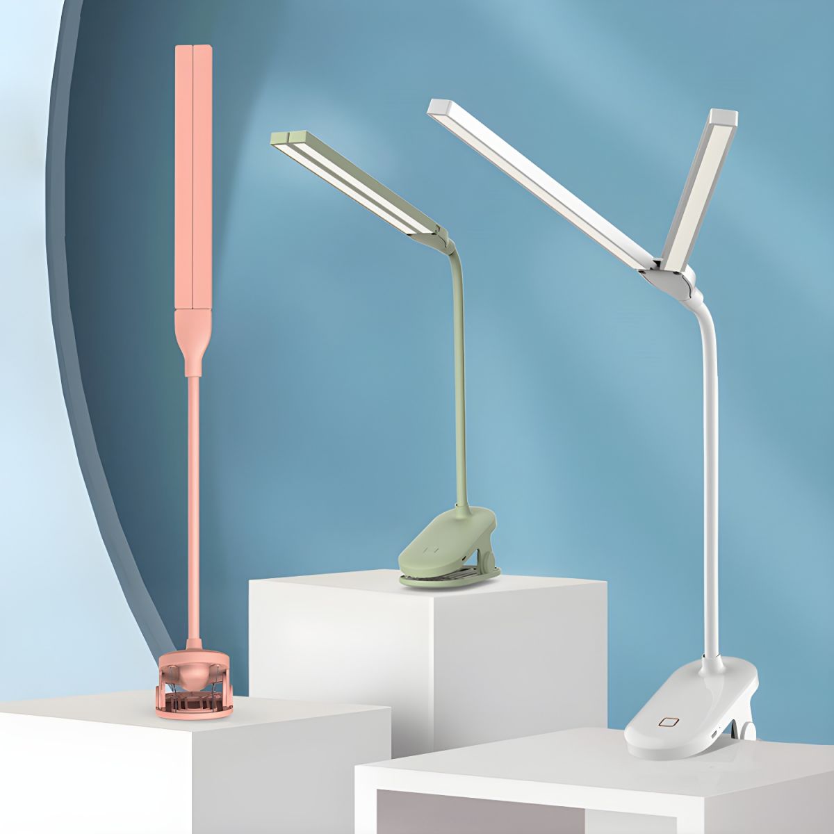 Desk Lamp with Clip Rechargeable LED Modern Style | Marilo