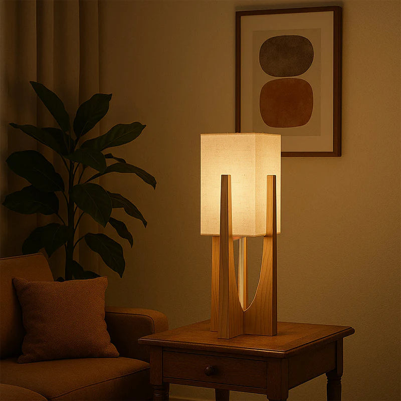 Floor Lamp Fabric Shade Japanese Wabi Sabi Interior | Nobira