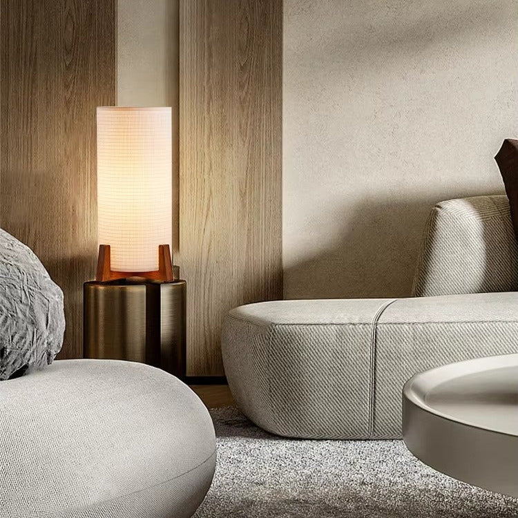 Floor Lamp Fabric Shade Scandinavian Interior Lighting | Faborin