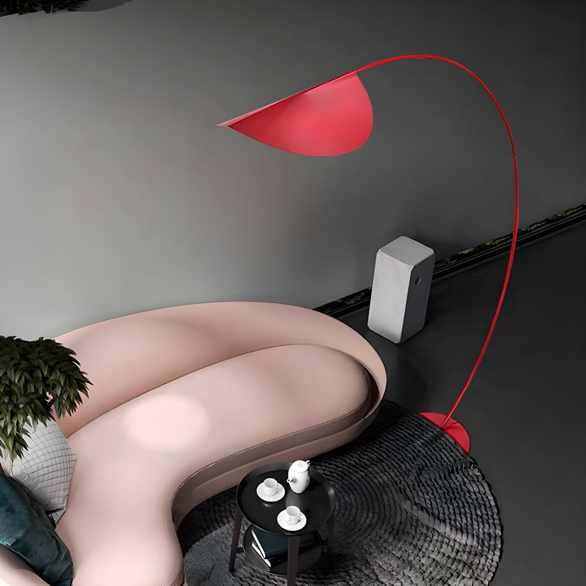 Floor Lamp Metal Arched Minimalist Design | Mavira