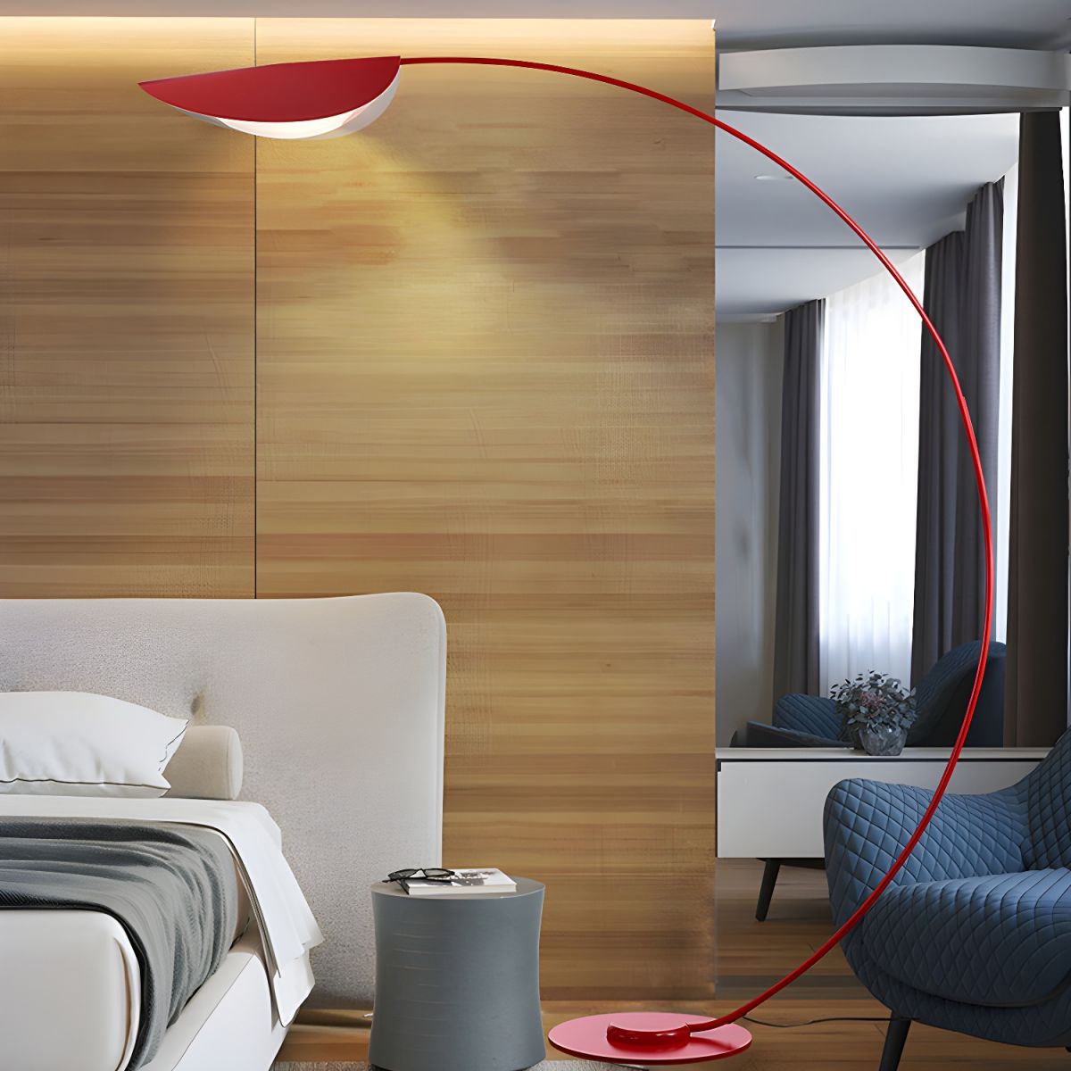 Floor Lamp Metal Arched Minimalist Design | Mavira