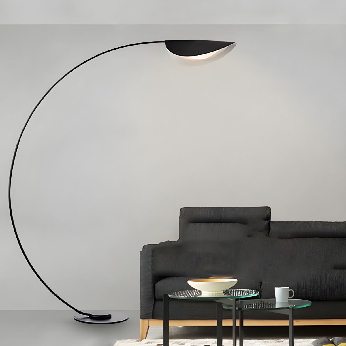Floor Lamp Metal Arched Minimalist Design | Mavira