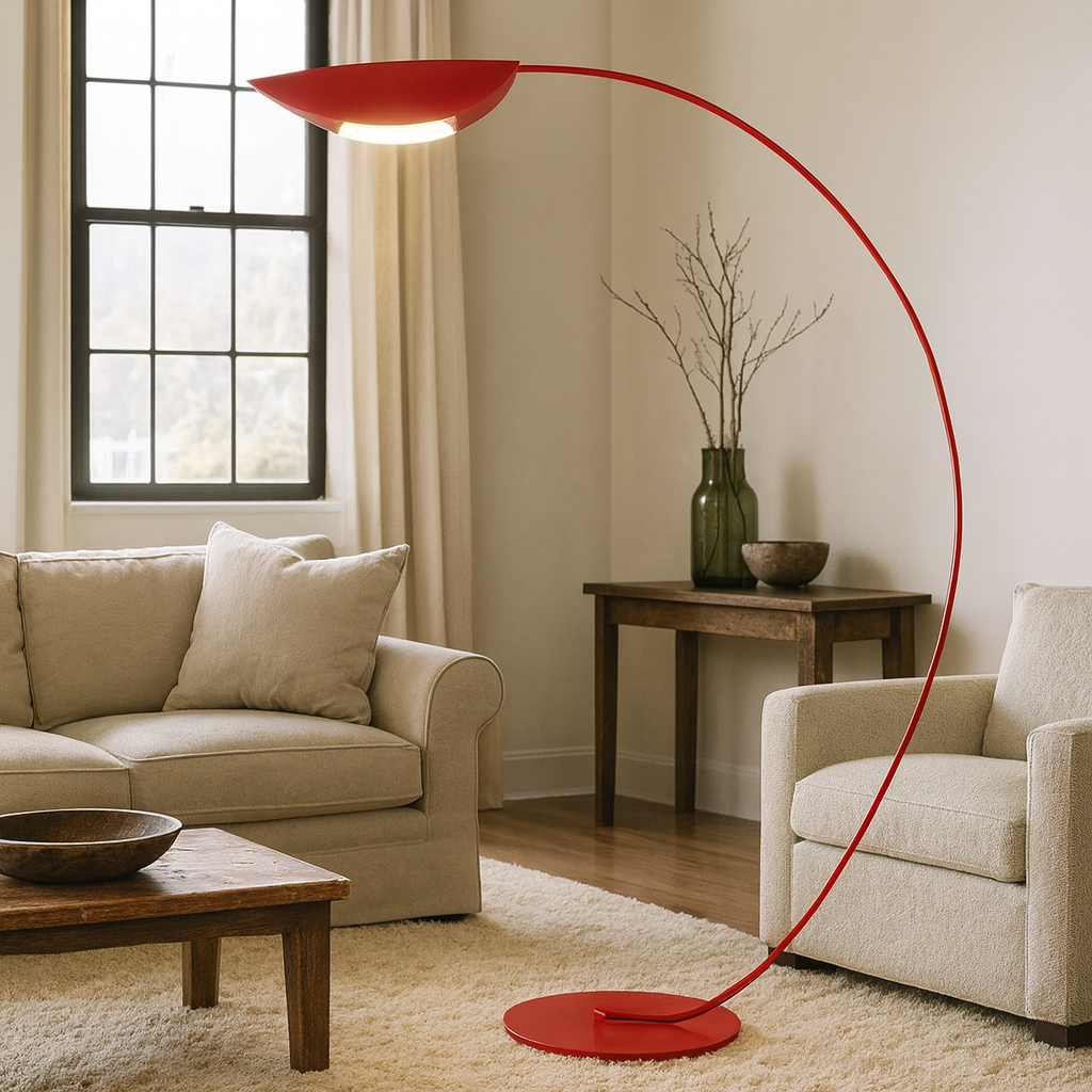 Floor Lamp Metal Arched Minimalist Design | Mavira