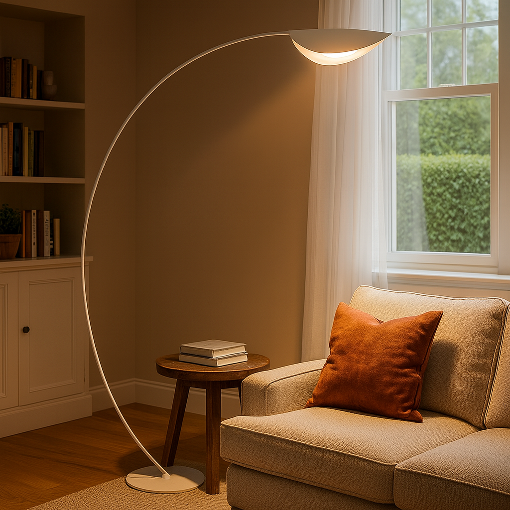 Floor Lamp Metal Arched Minimalist Design | Mavira