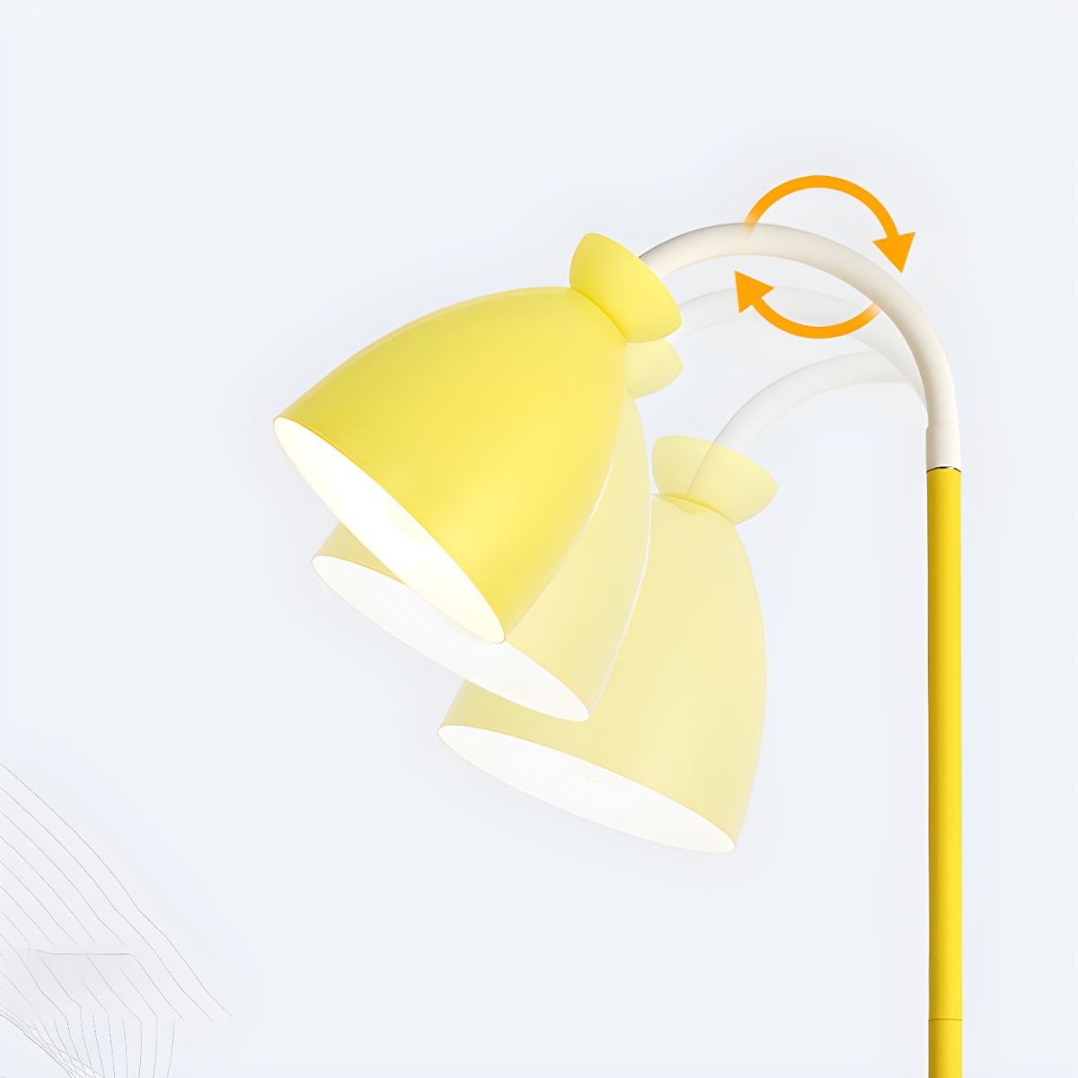 Floor Lamp Metal Bell Shade Nordic Design | Olvian