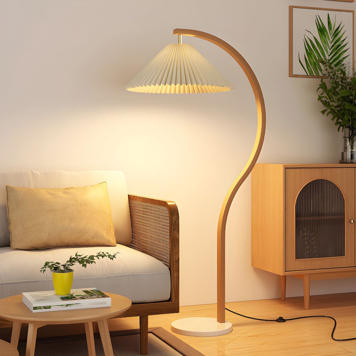 Floor Lamp Metal Cone Shade Modern Lighting | Wardilo