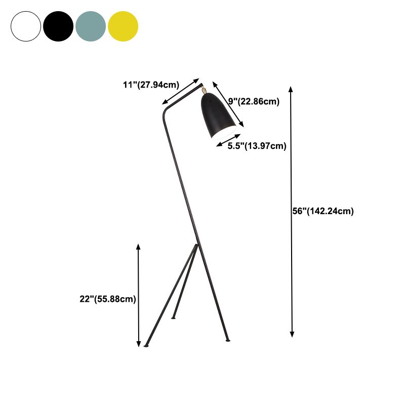 Floor Lamp Metal Dome in Nordic Style | Norven