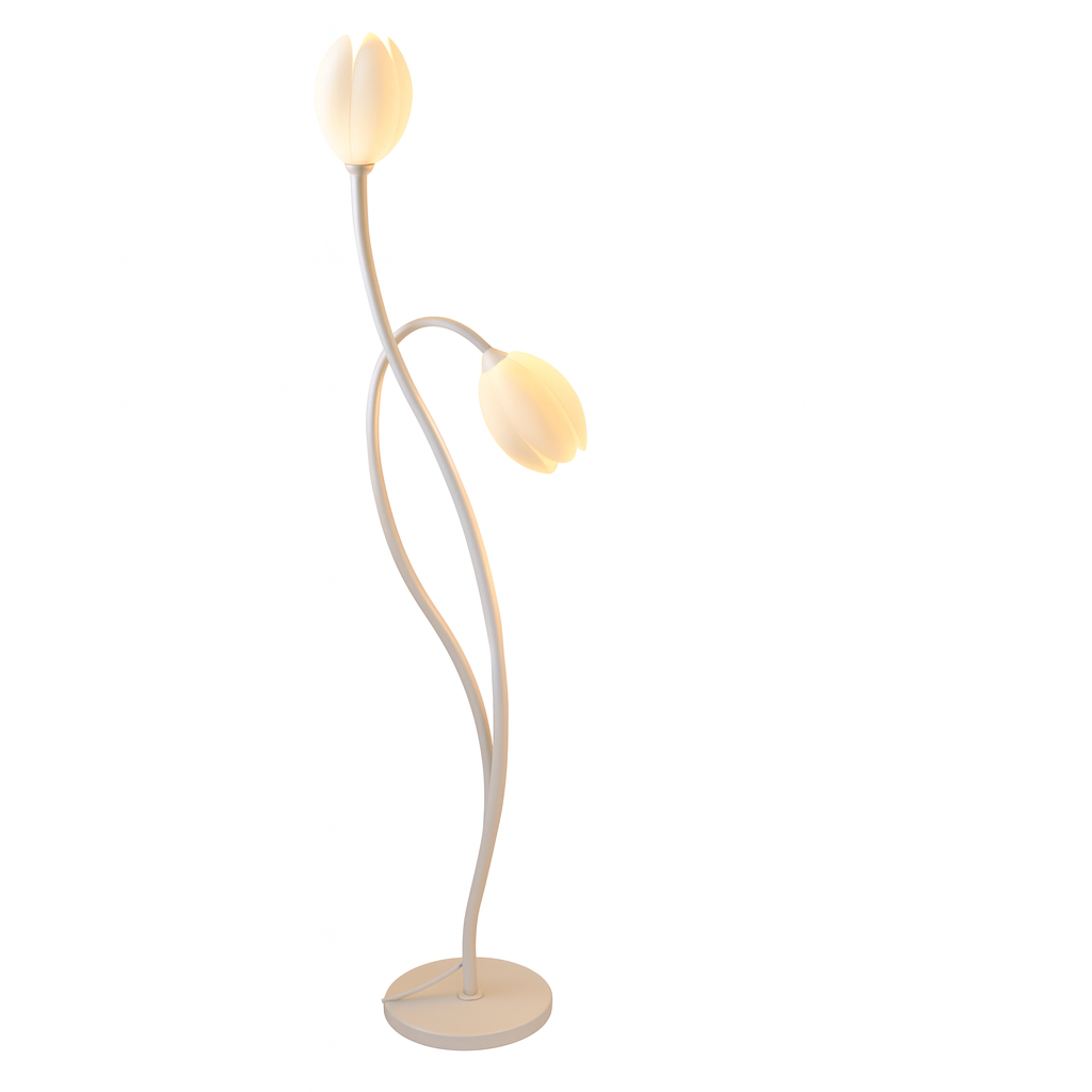 Floor Lamp Metal Flower Modern Sculptural Design | Mantora