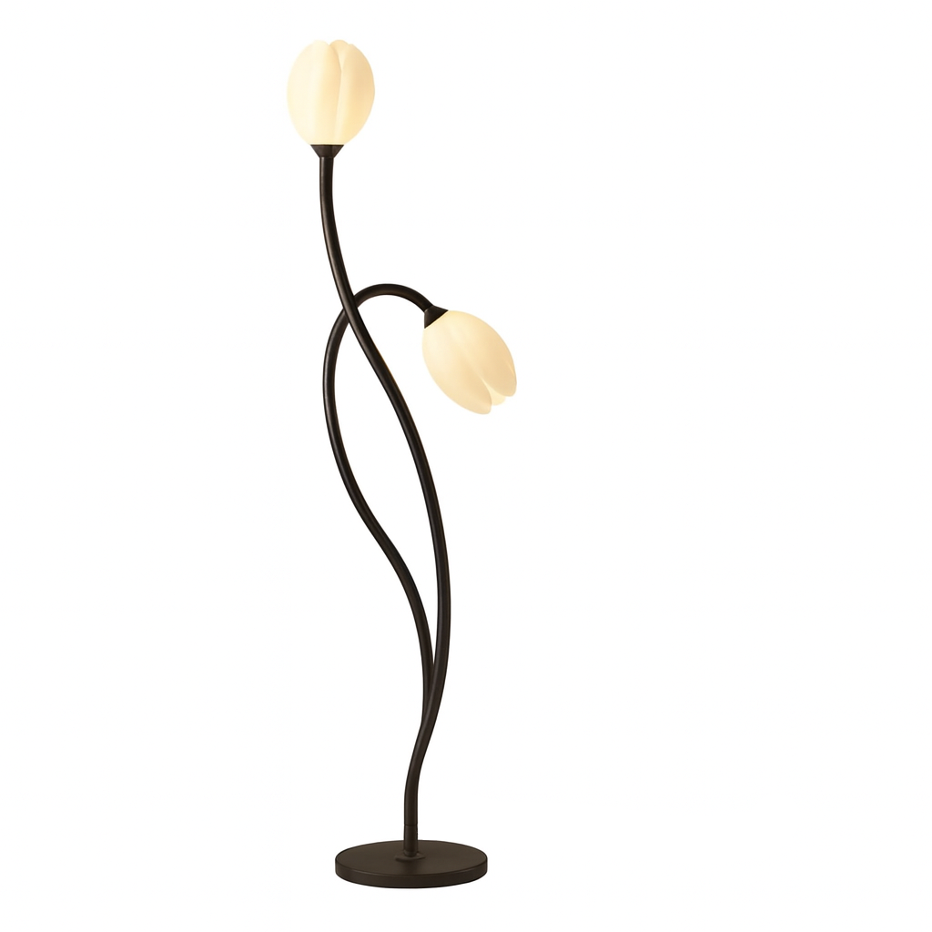 Floor Lamp Metal Flower Modern Sculptural Design | Mantora