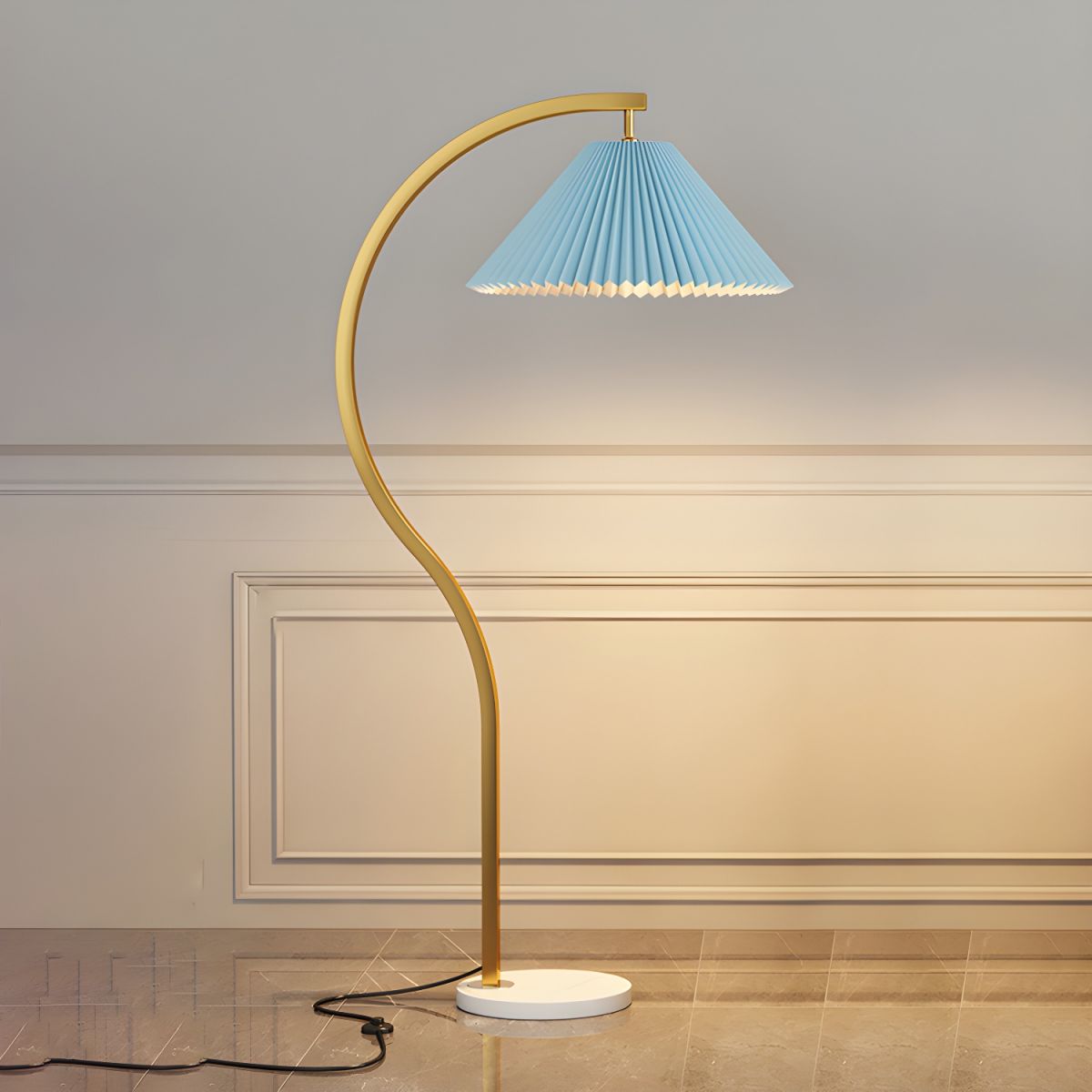 Floor Lamp Metal Frame Nordic Style | Valmora
