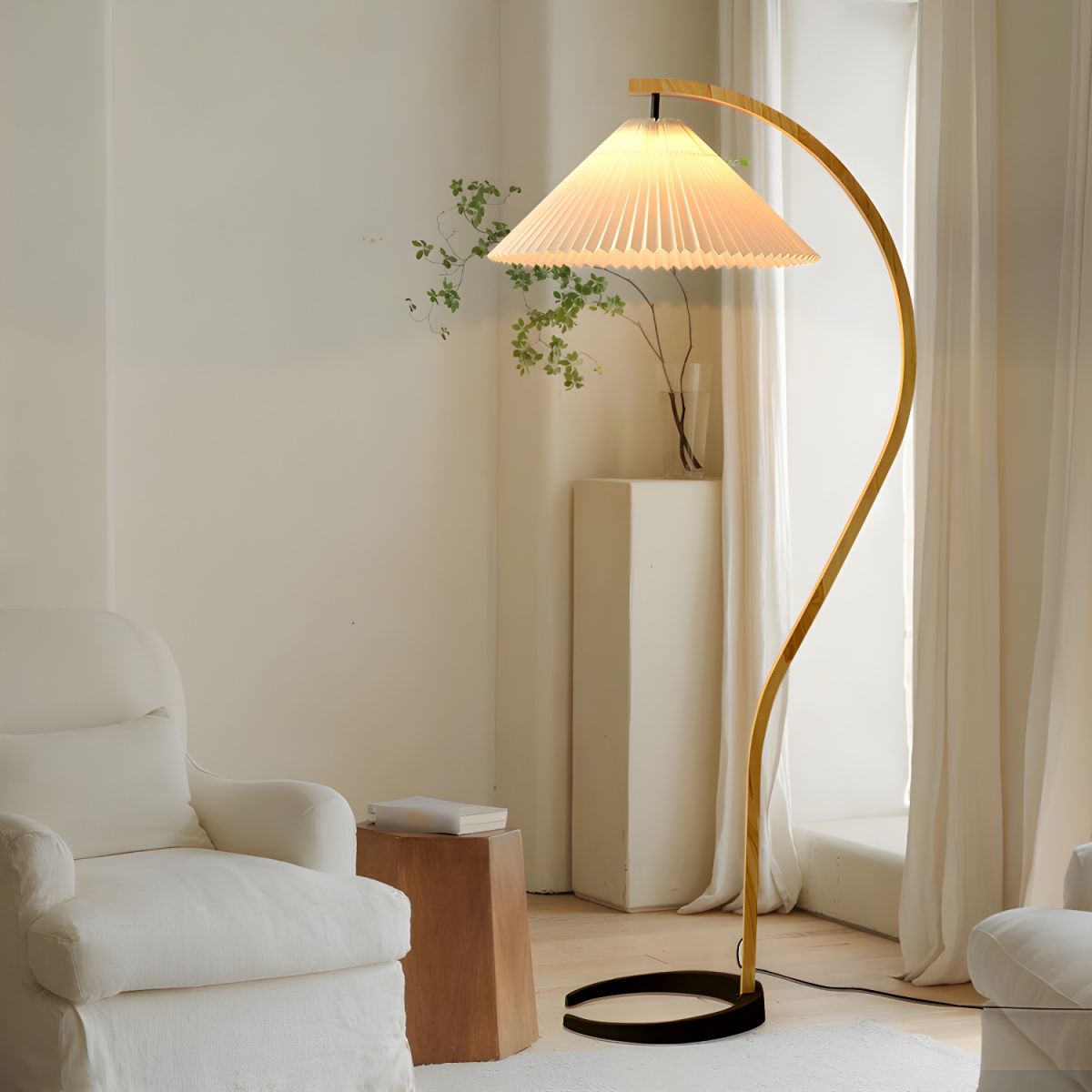 Floor Lamp Metal Frame Nordic Style | Valmora