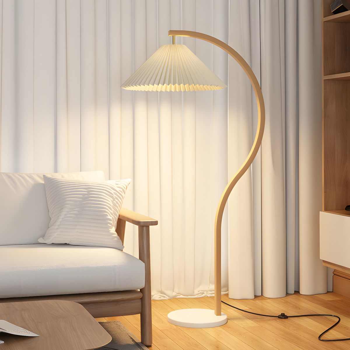 Floor Lamp Metal Frame Nordic Style | Valmora