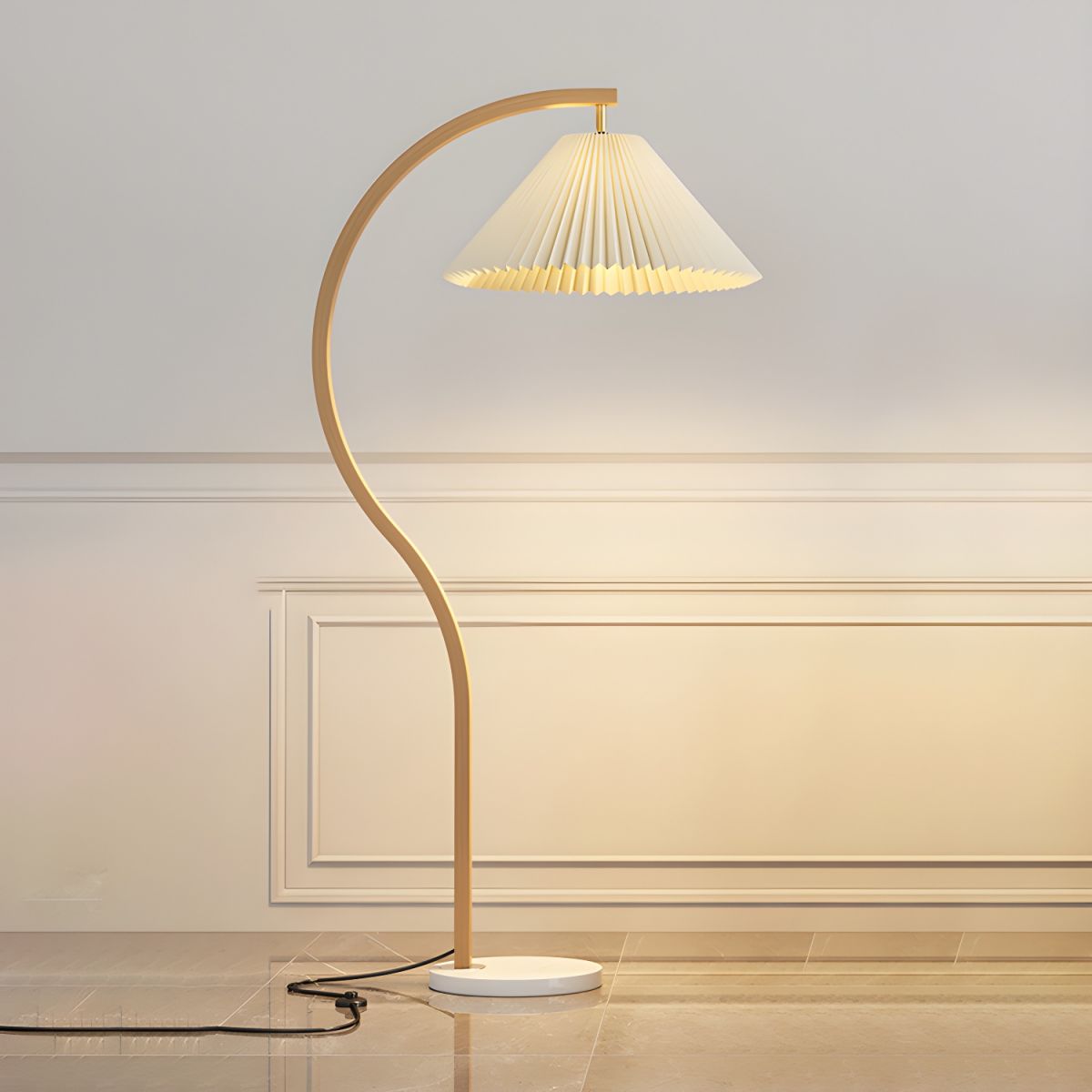 Floor Lamp Metal Frame Nordic Style | Valmora