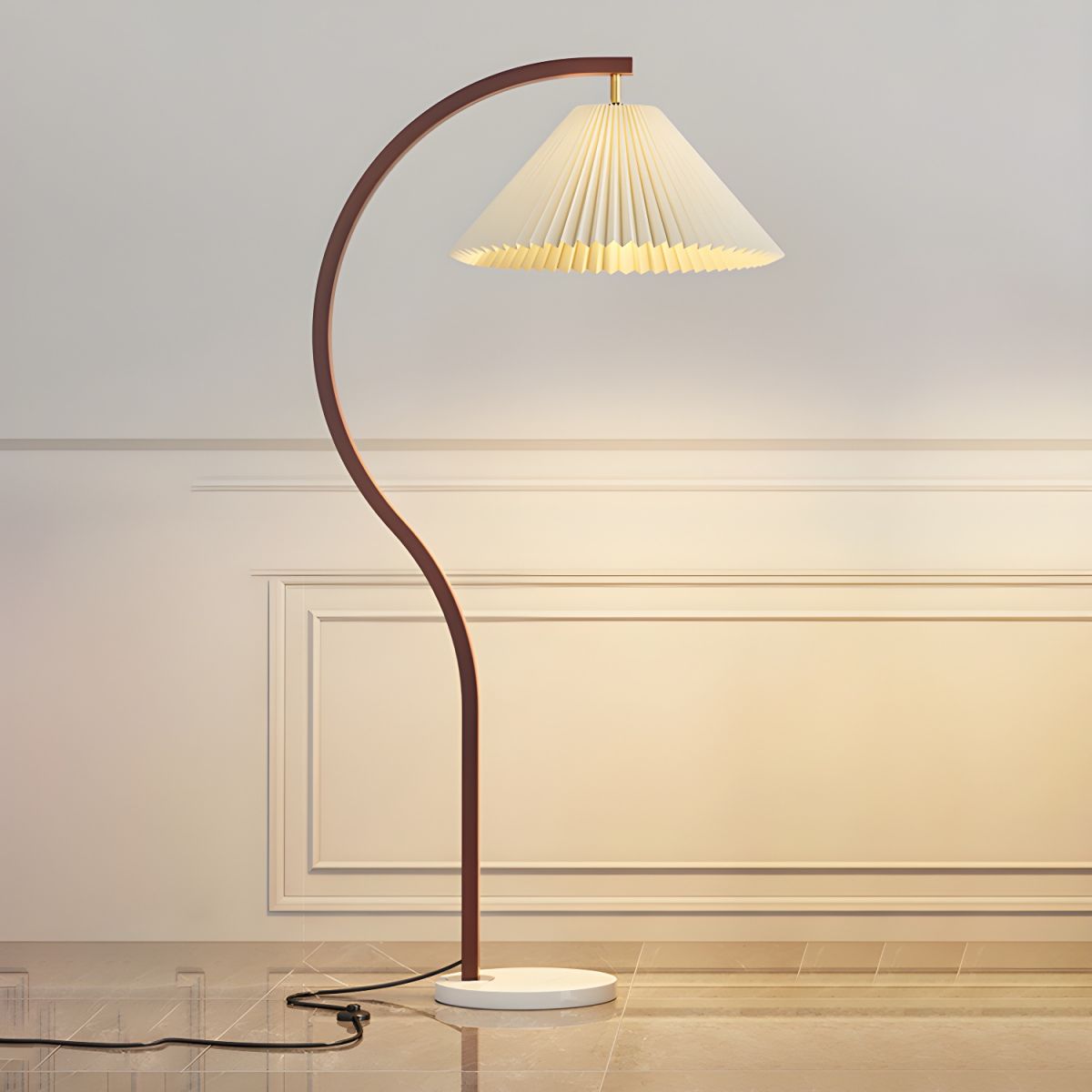 Floor Lamp Metal Frame Nordic Style | Valmora