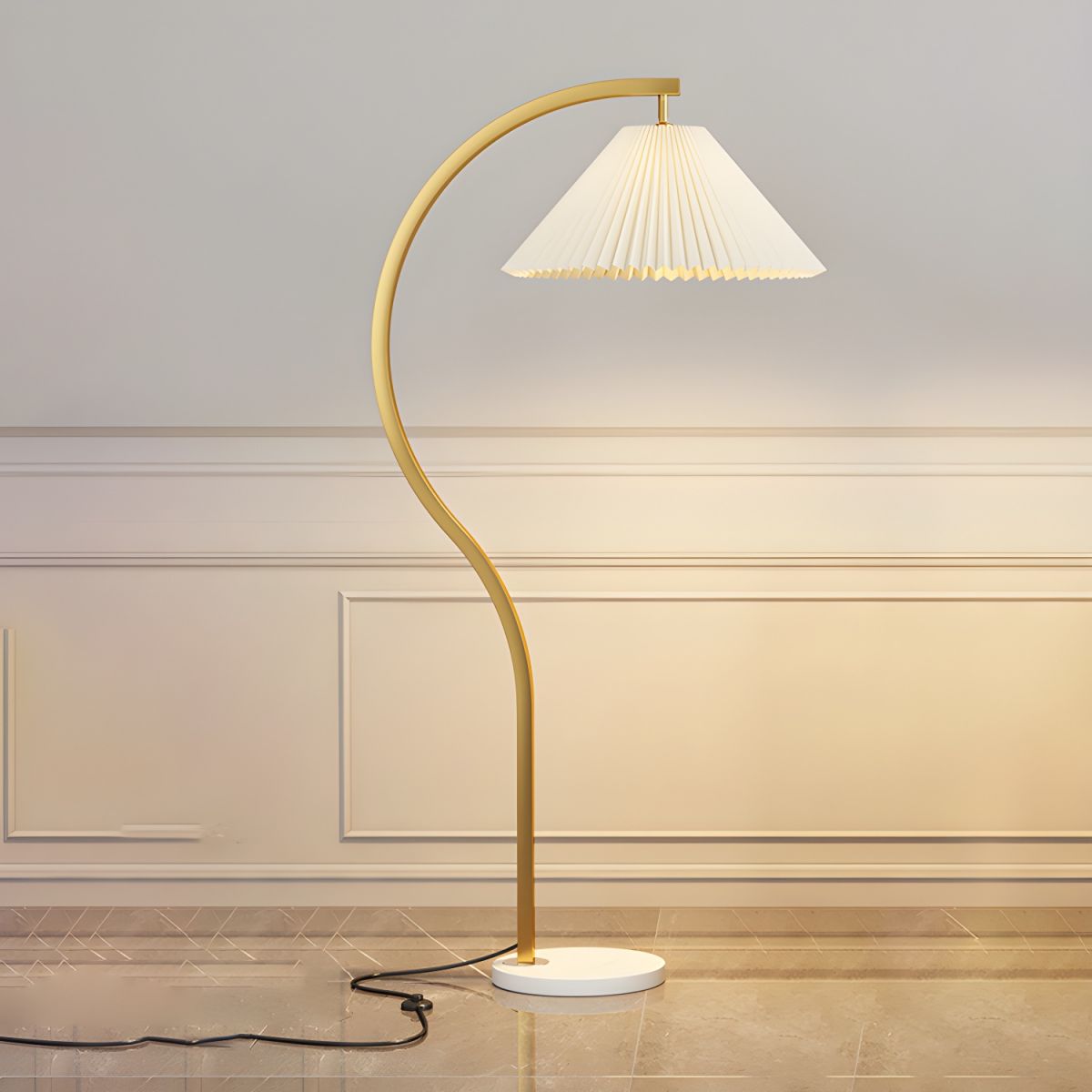Floor Lamp Metal Frame Nordic Style | Valmora