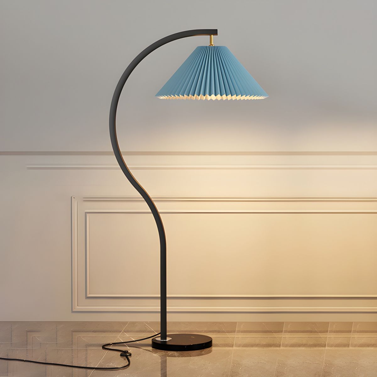 Floor Lamp Metal Frame Nordic Style | Valmora