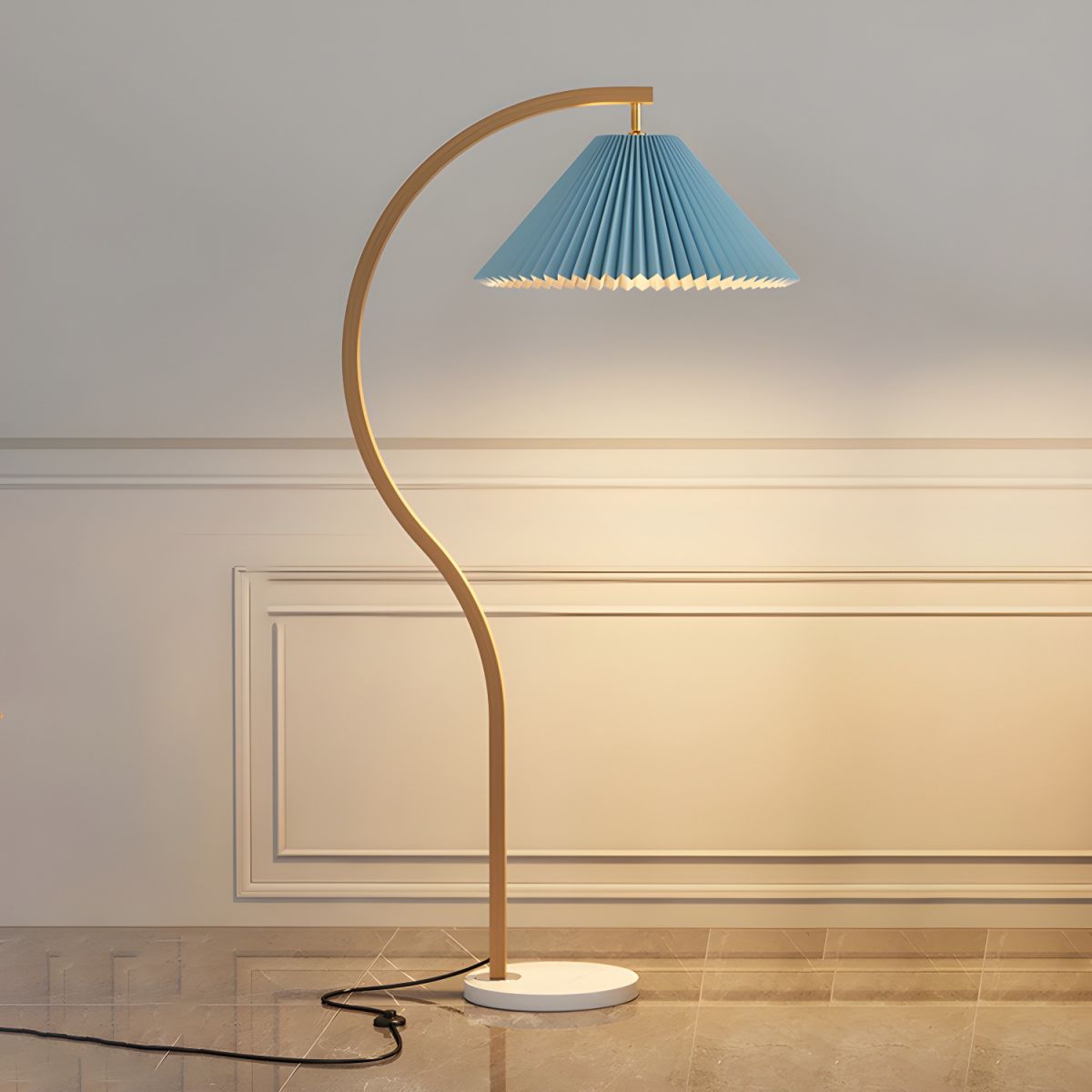 Floor Lamp Metal Frame Nordic Style | Valmora