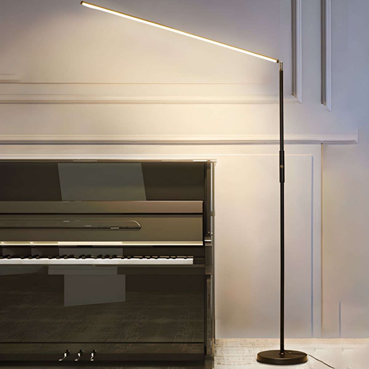 Floor Lamp Metal Linear Design Modern Living | Renivo