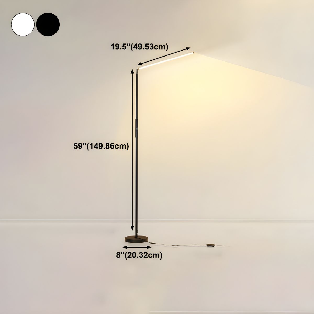 Floor Lamp Metal Linear Design Modern Living | Renivo