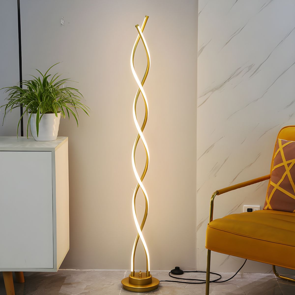 Floor Lamp Metal Linear Modern Design | Vareli