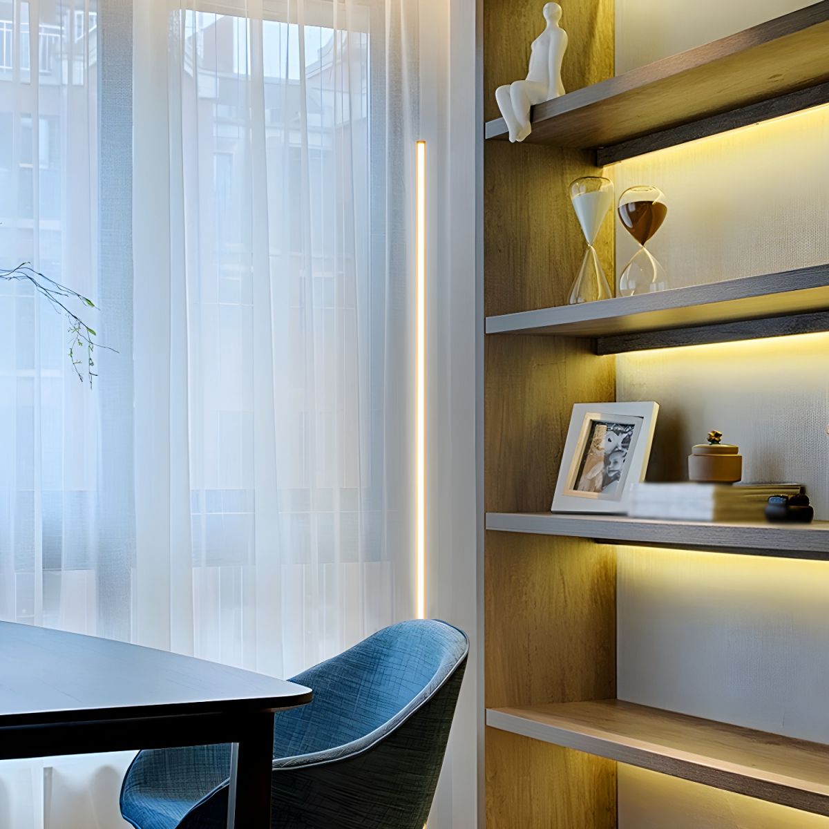 Floor Lamp Metal Linear Shape Modern Design | Varelo