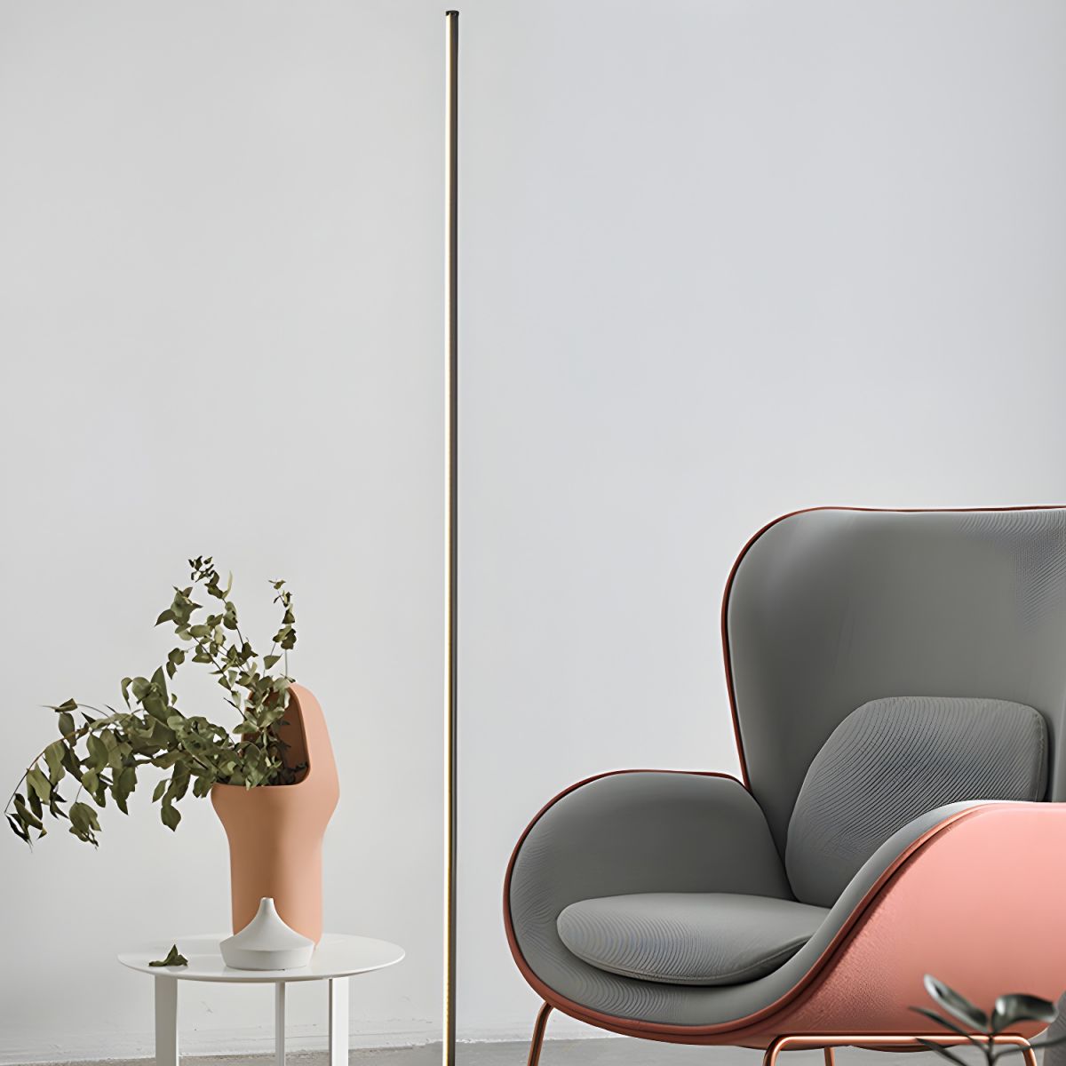 Floor Lamp Metal Linear Shape Modern Design | Varelo
