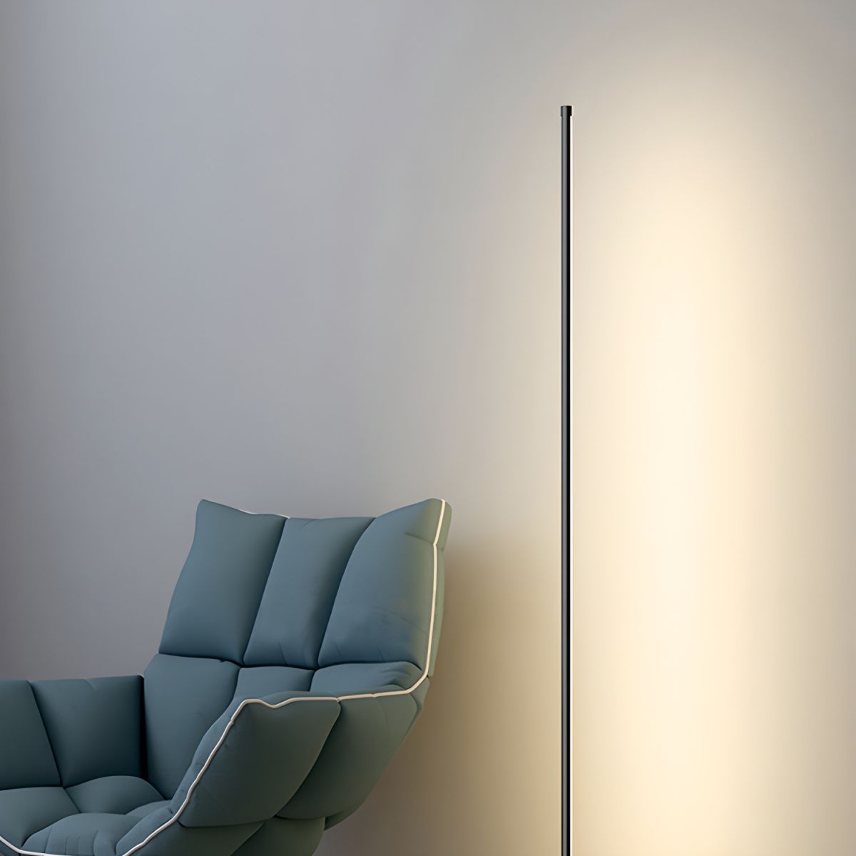 Floor Lamp Metal Linear Shape Modern Design | Varelo