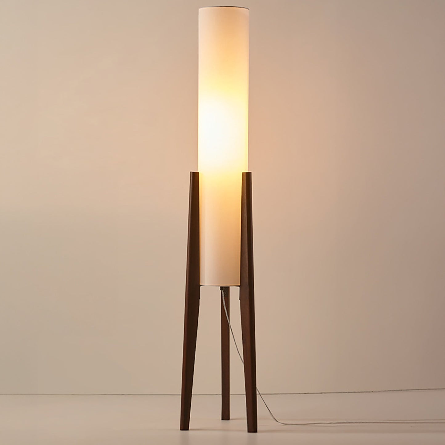Floor Lamp Walnut Wood Scandinavian Style | Tolvia
