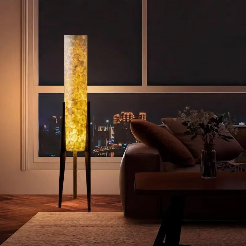 Floor Lamp Walnut Wood Scandinavian Zen Lighting | Wabiro
