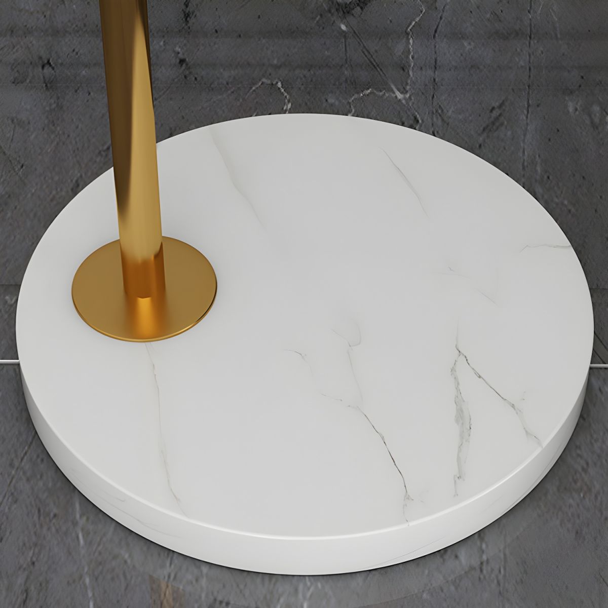 Floor Lamp with Black Tray Table Modern Style | Tenaro