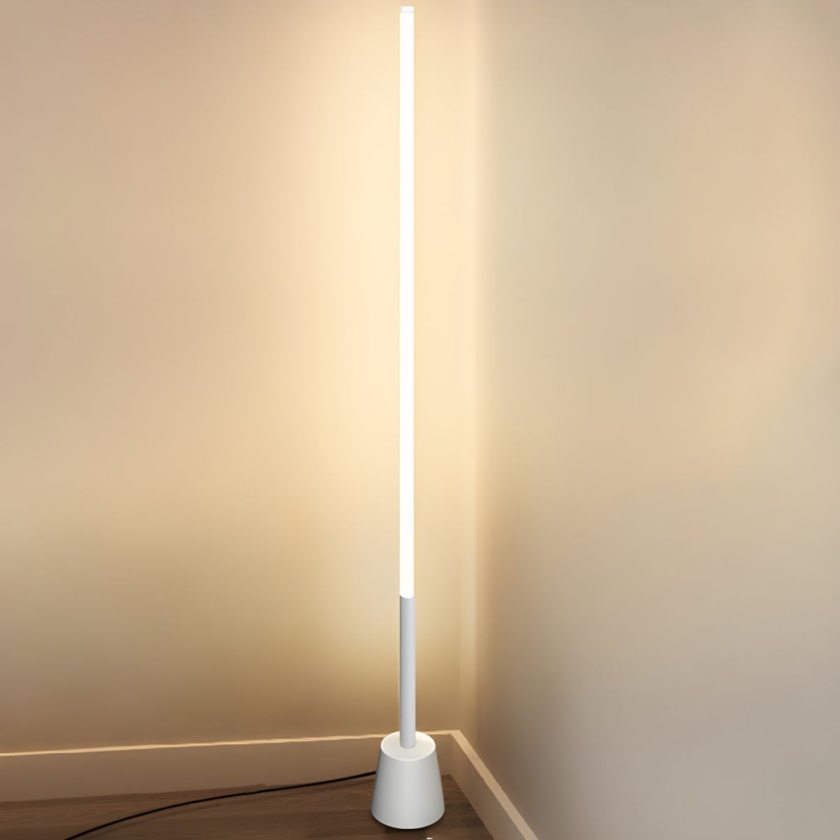 Floor Lamp with Linear Metal Frame Modern Style | Velinor