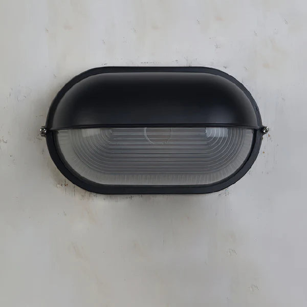 Industrial Metal Glass Wall Light Outdoor | Nautica
