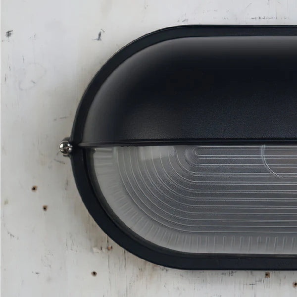 Industrial Metal Glass Wall Light Outdoor | Nautica