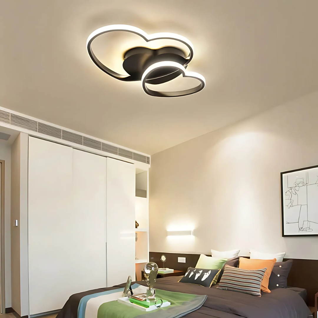 LED Ceiling Light for Girls Room Heart Shaped | Lumina