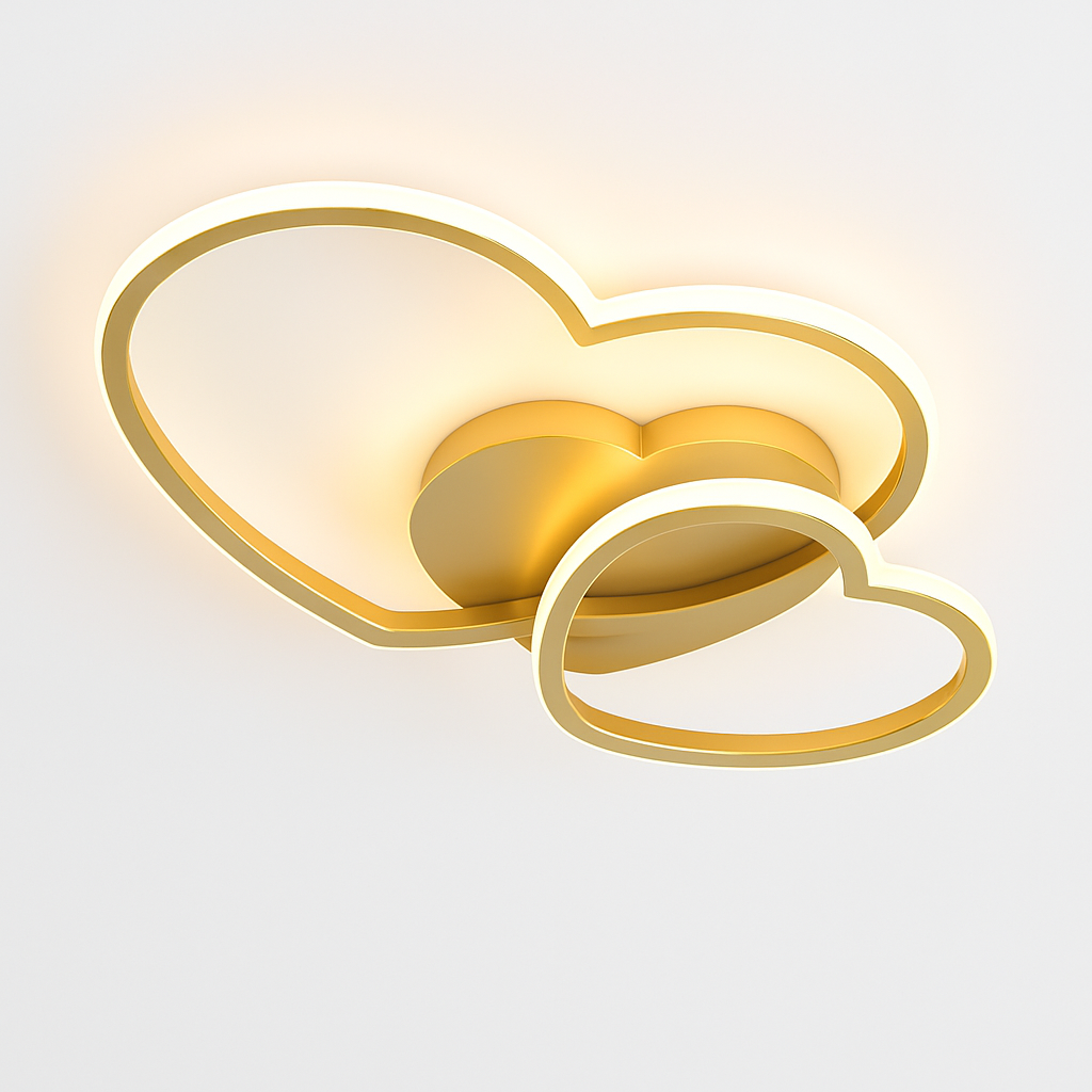 LED Ceiling Light for Girls Room Heart Shaped | Lumina