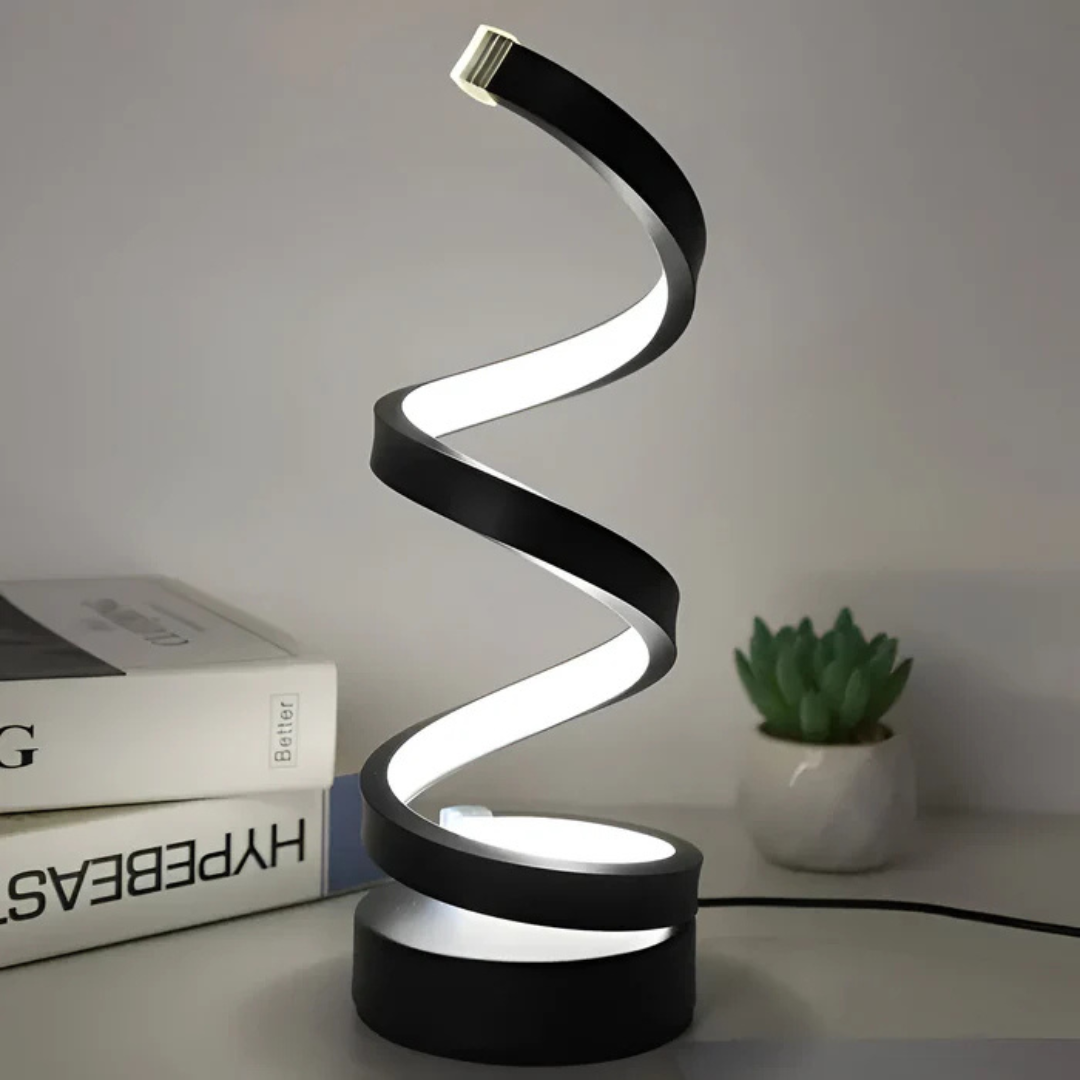 LED Table Lamp Spiral Design Dimmable with 3 Light Modes | Pavula