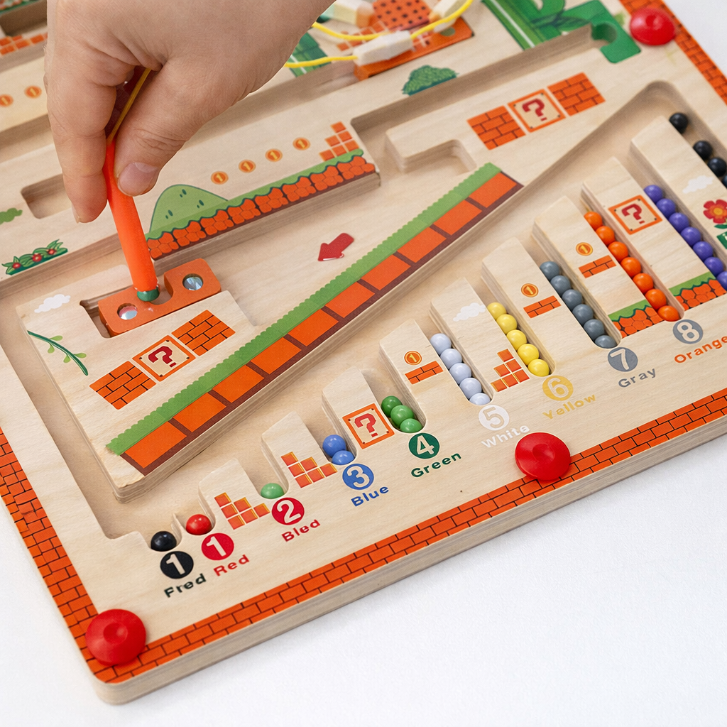 Montessori Magnetic Wooden Maze Puzzle | Todaro