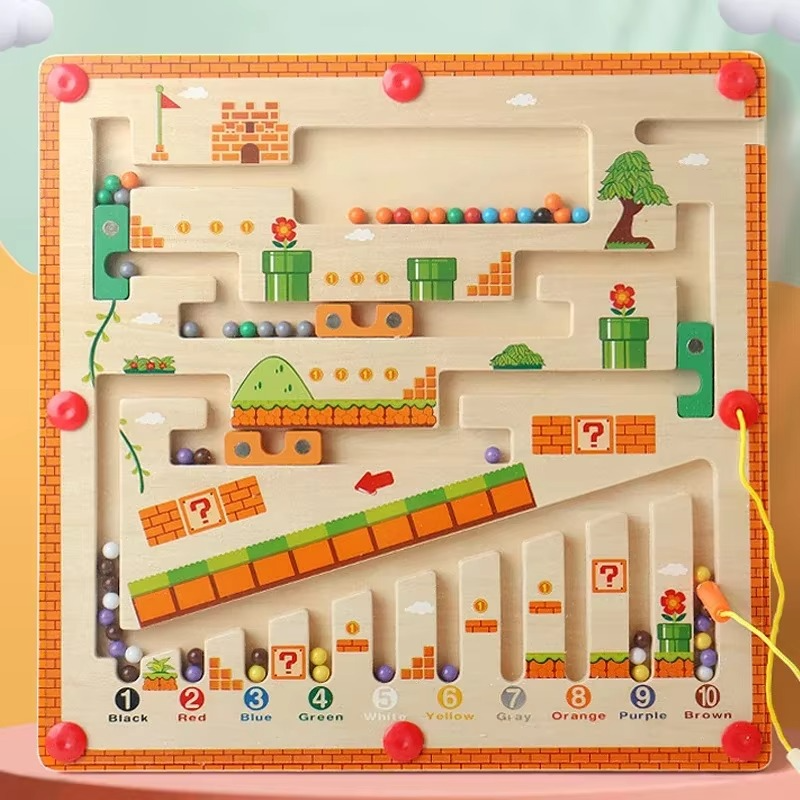 Montessori Magnetic Wooden Maze Puzzle | Todaro