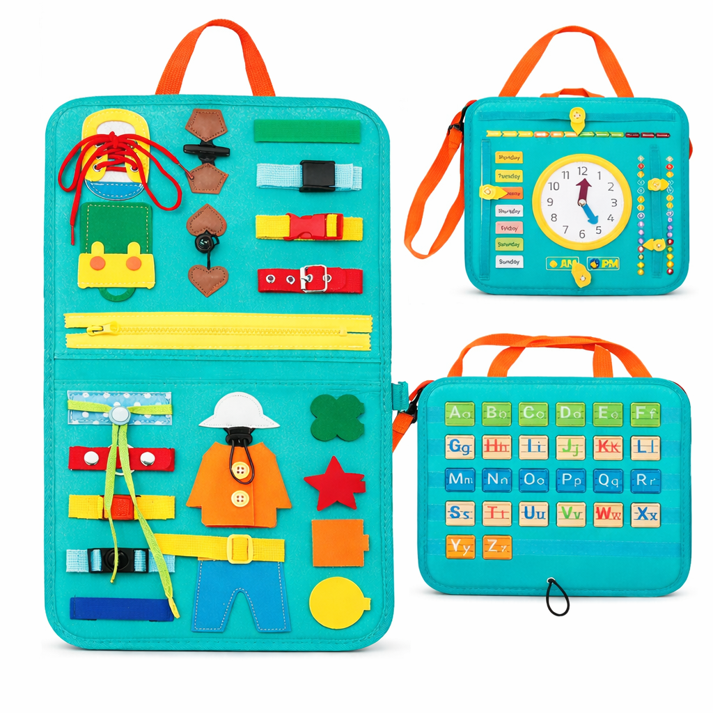 Montessori Toy Busy Board Toddler Activity Book | Activio