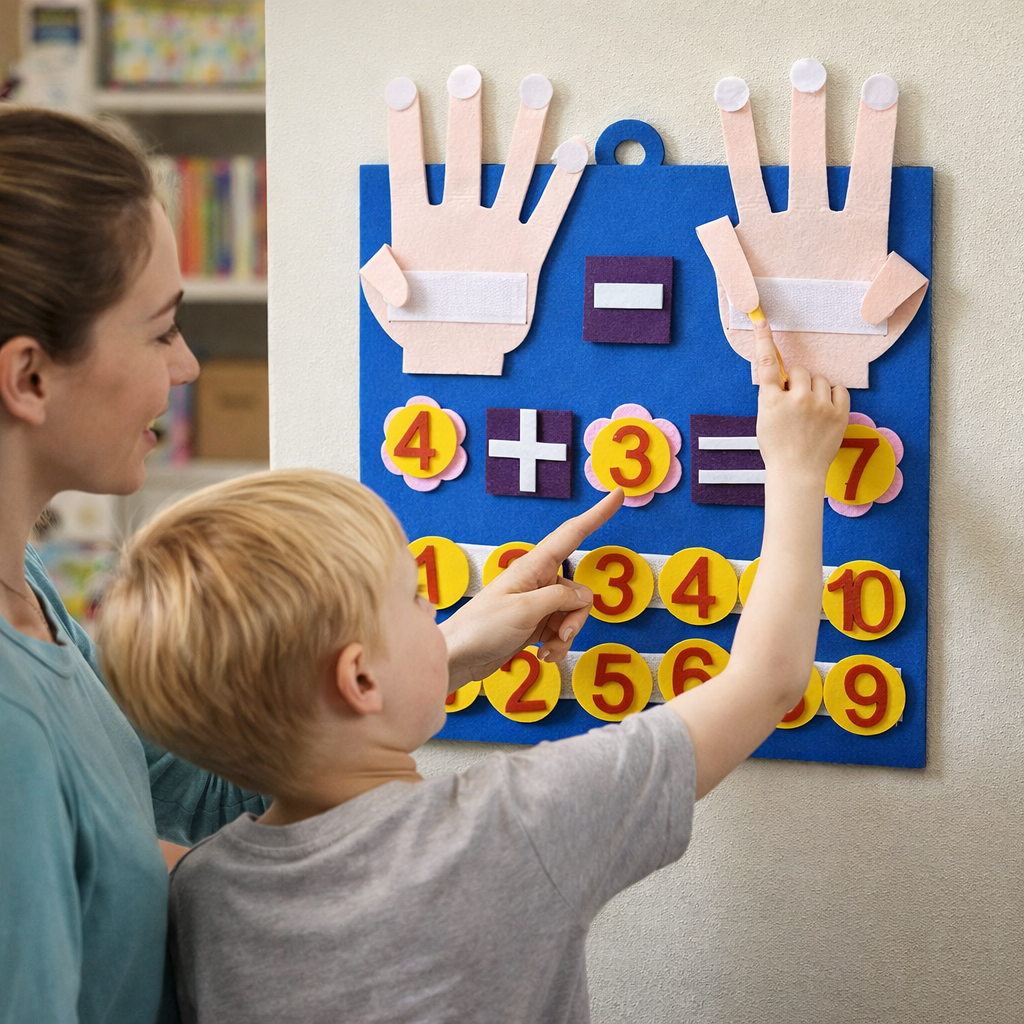 Montessori Toy Felt Counting Board Math Set | Numerio