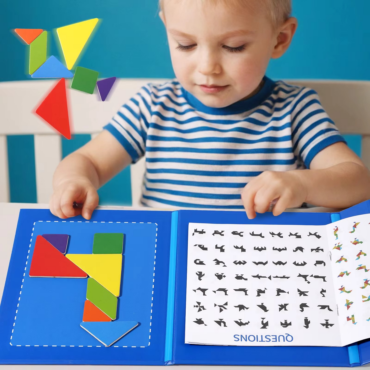Montessori Toy Magnetic Tangram Puzzle | Maglori