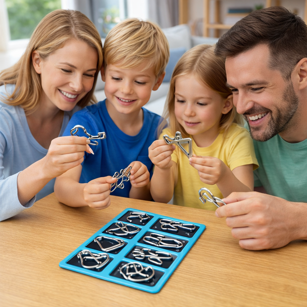 Montessori Toy Metal Wire Puzzle Set | Nexaro