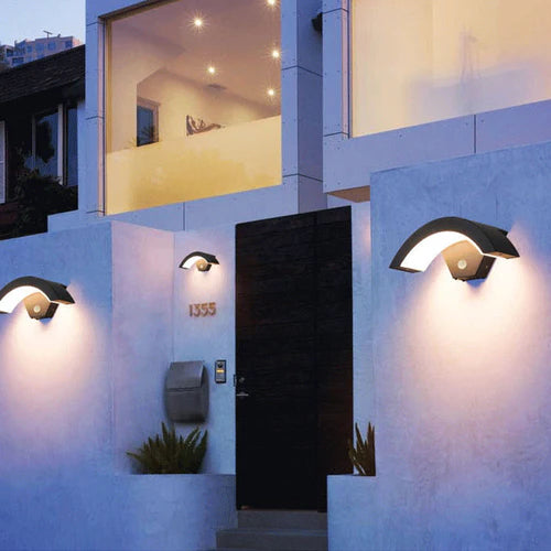 Motion Sensor Metal Wall Light Outdoor Nordic Design | Aldona