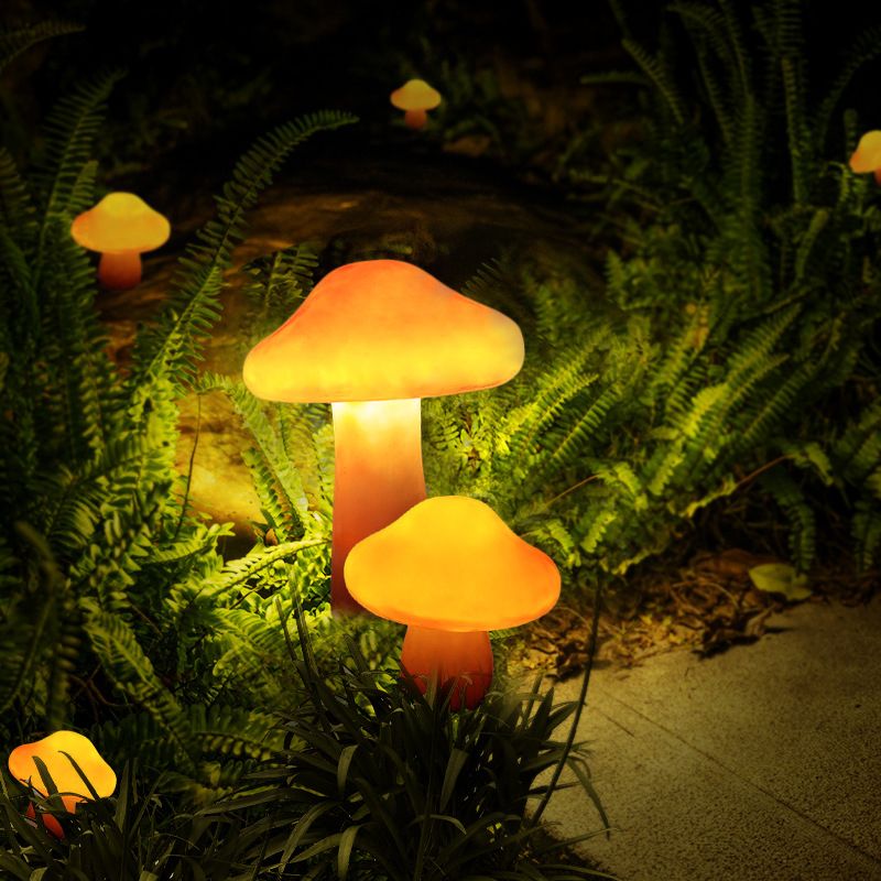 Mushroom Shape Garden Ground Light Outdoor Resin | Mycora