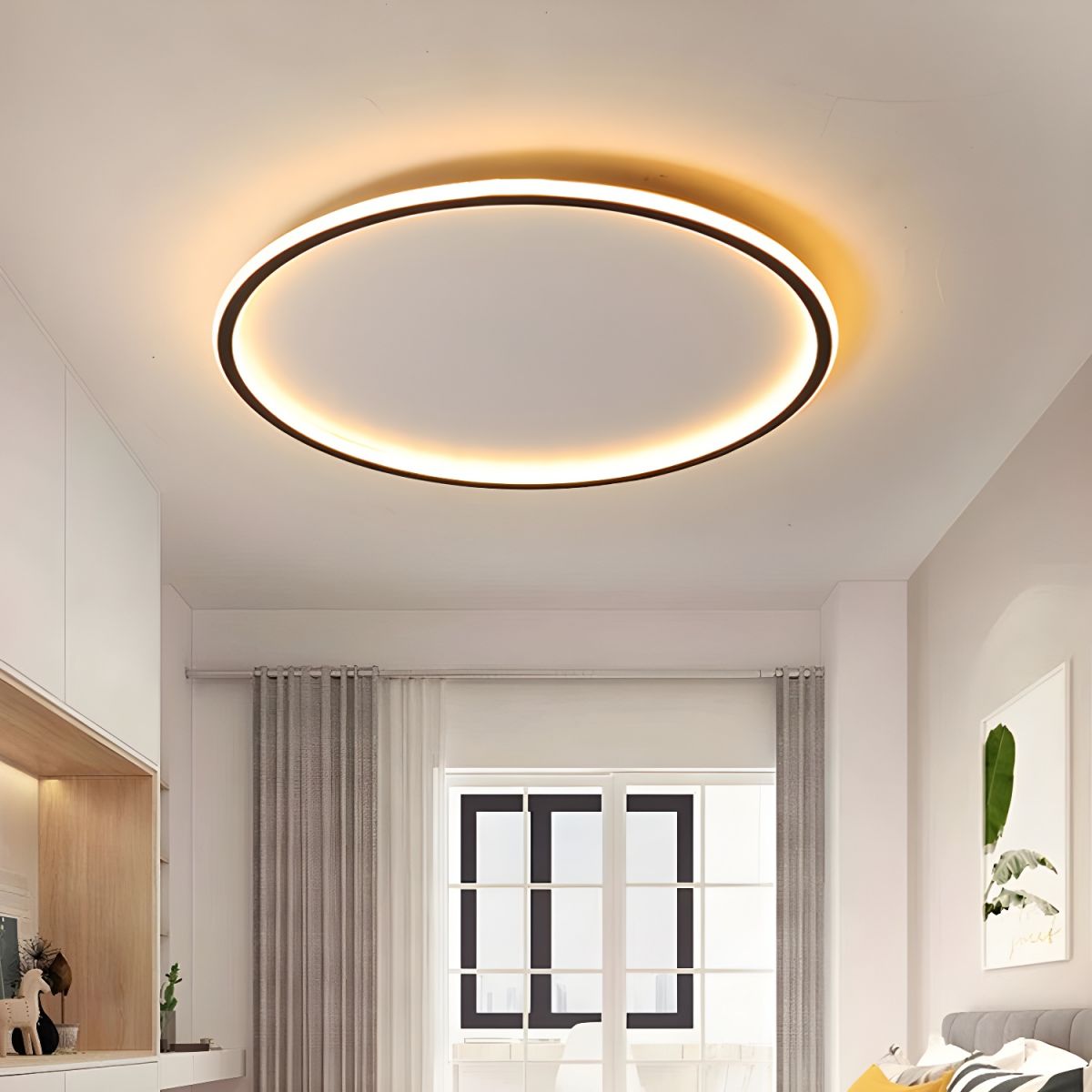 Nordic Ceiling Light with LED Dimmable Flush Mount | Zeyric