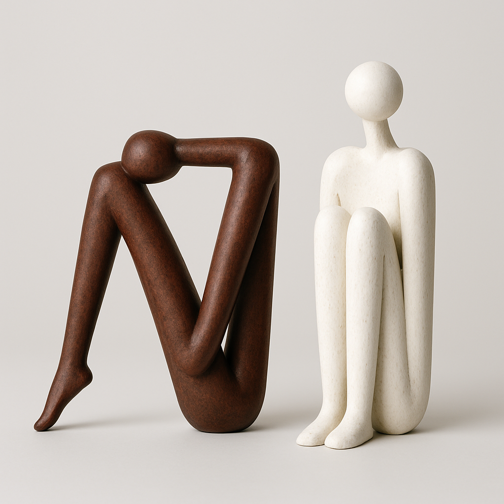 Ornament Sculpture Bookends Modern Shelf Decor | Nurivo
