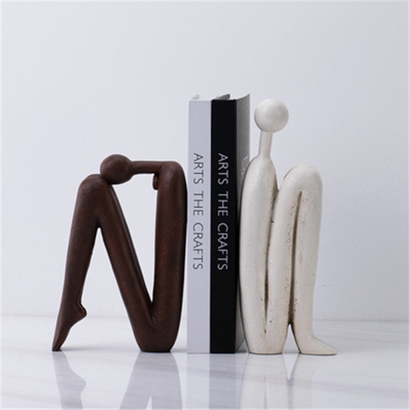 Ornament Sculpture Bookends Modern Shelf Decor | Nurivo