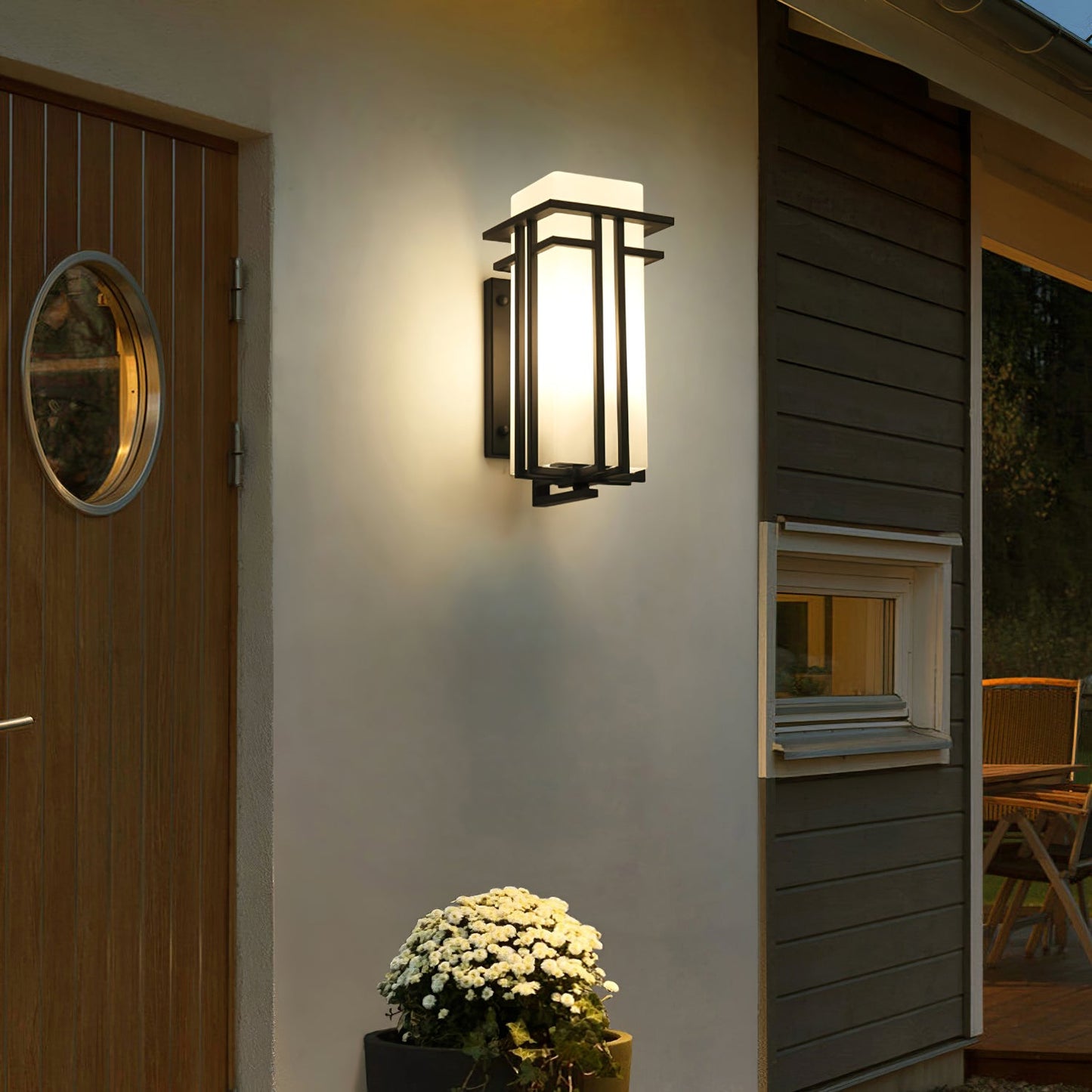 Outdoor Light Glass Retro Industrial Wall Style | Soviel