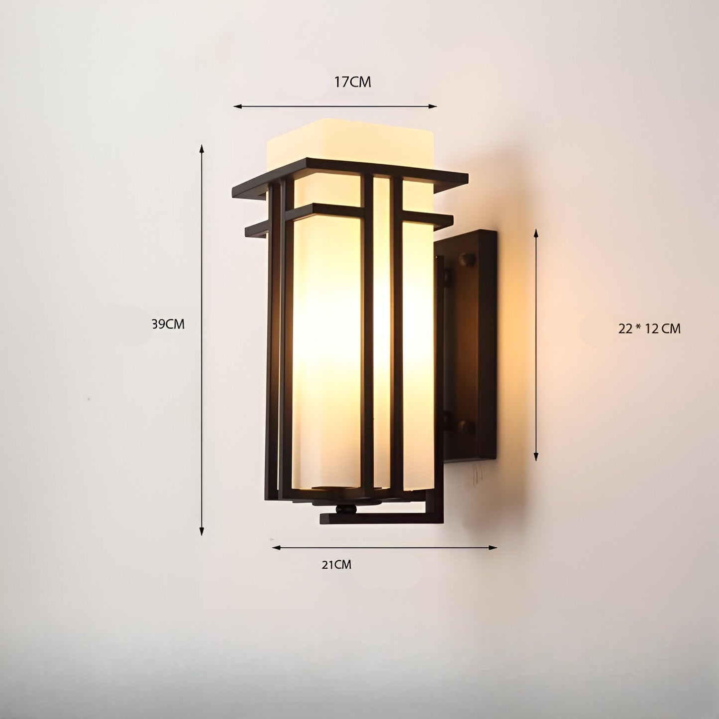 Outdoor Light Glass Retro Industrial Wall Style | Soviel