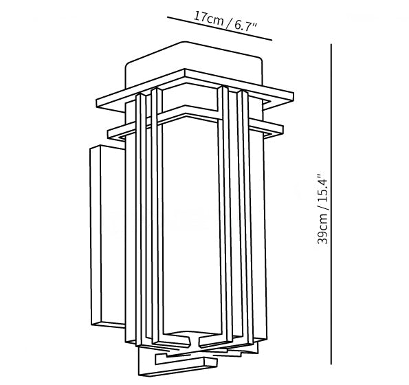 Outdoor Light Glass Retro Industrial Wall Style | Soviel